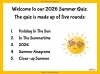 End of Year Summer Quiz 2026 Teaching Resources (slide 2/98)
